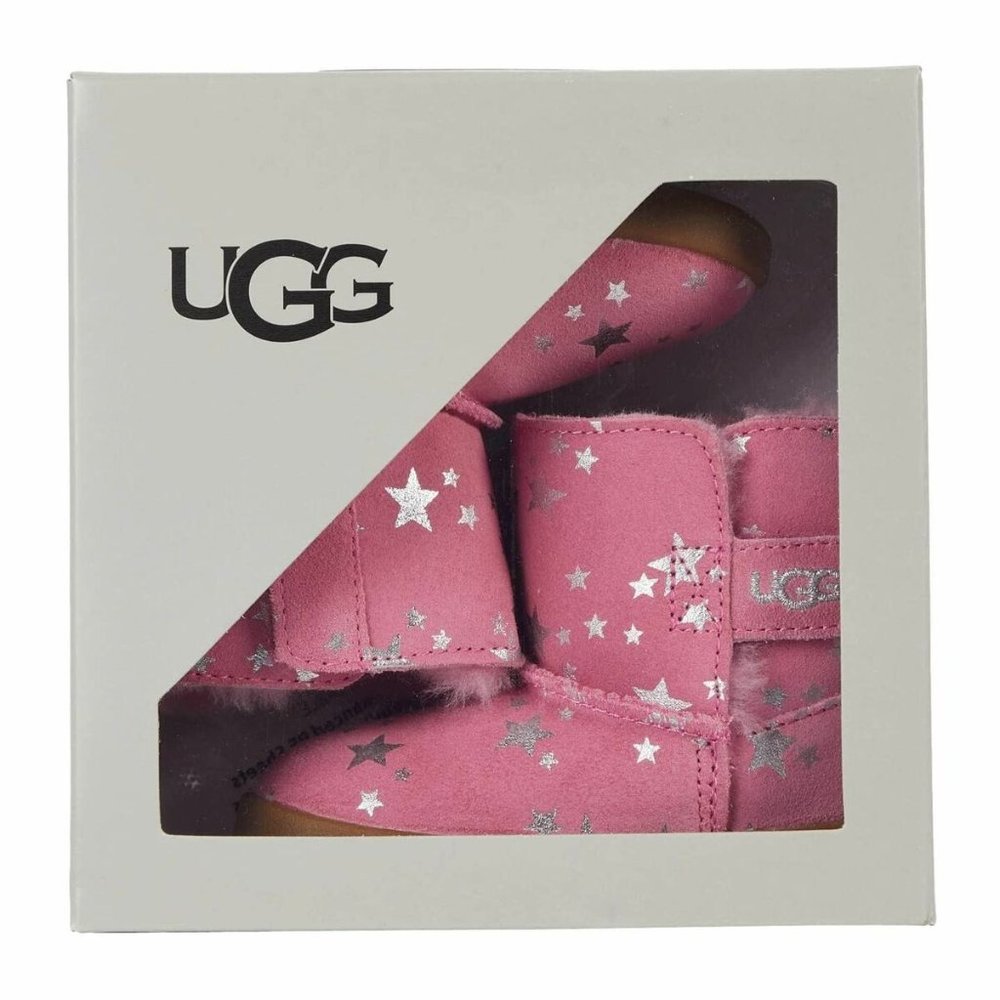 Ugg Keelan Stars Boot Baby Girl Size 2-3 Crib Pink